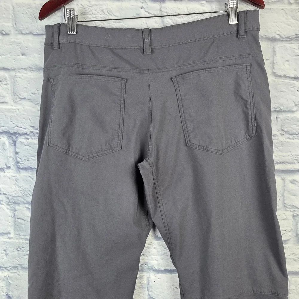 Oakley Men Regular Fit Outdoor Nylon Stretch Hiking Pants Charcoal Gray Sz 34X30